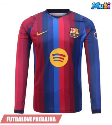 Lacne Muži Futbalové dres Barcelona 2026-27 Dlhy Rukáv - Domáci